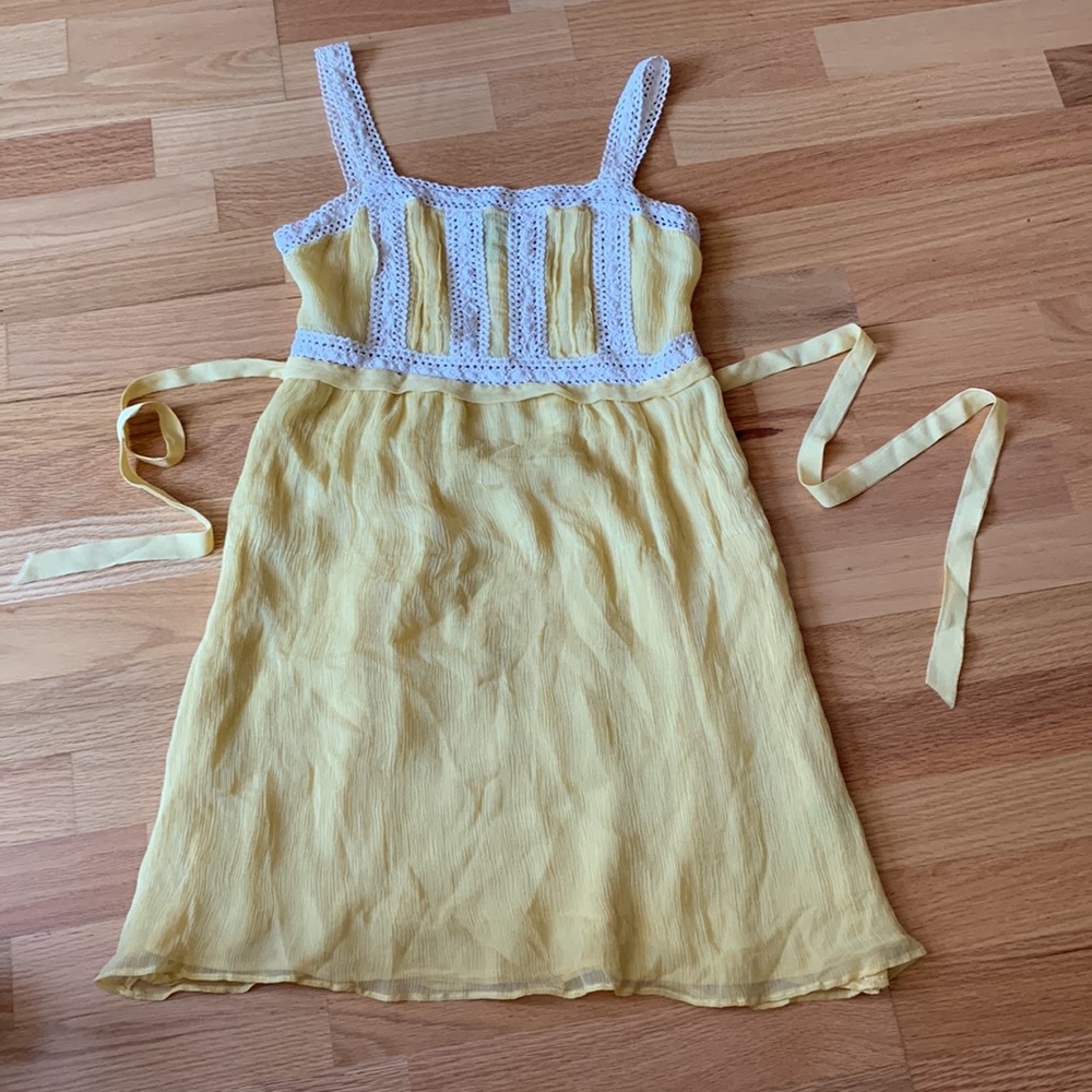 Vintage 🌞💛 100% Silk sundress